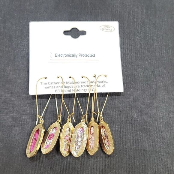 BRAND NEW  CATHERINE MALANDRINO 3-PACK STATEMENT GEMSTONE DROP EARRINGS - Picture 8 of 12